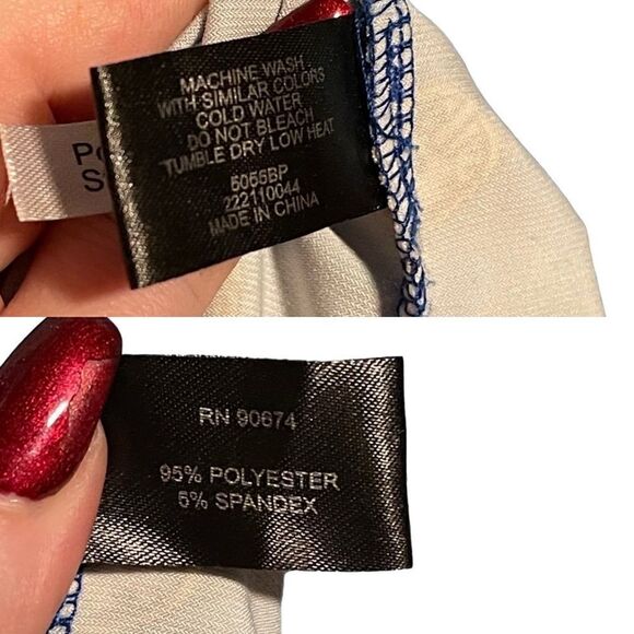 Boston Proper- Women’s Border Scarf Print Blue Floral Maxi Dress, Size Small - Picture 15 of 16